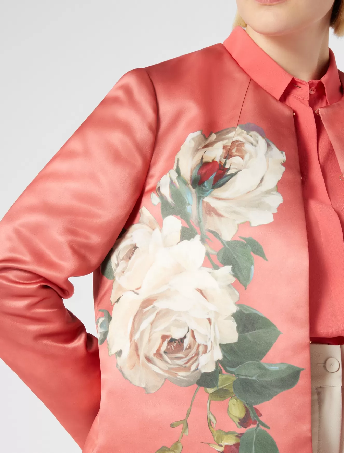 Jacken | Jacken & Blazer<Marina Rinaldi Blazer aus Duchesse KORALLE
