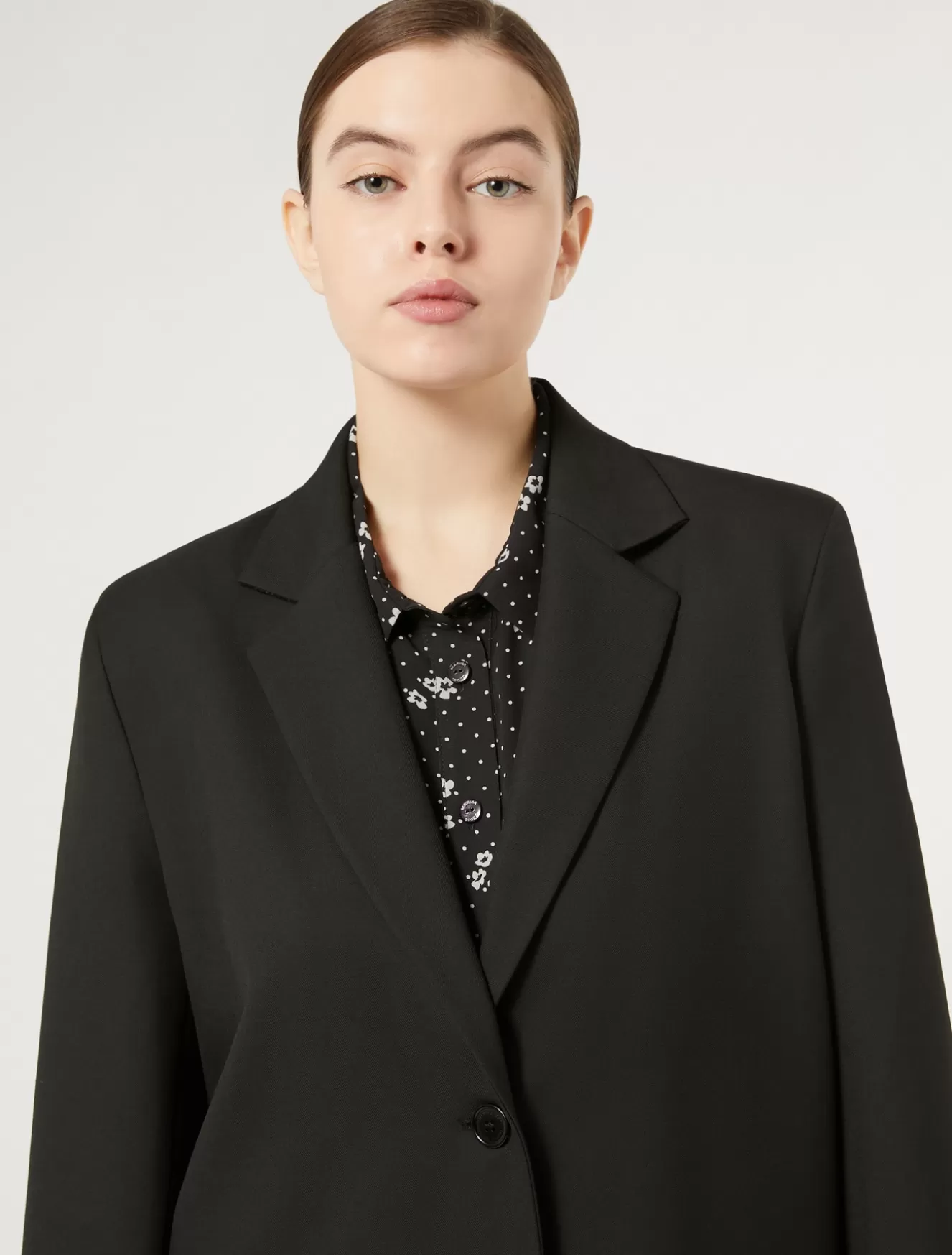 Jacken & Blazer | Jacken & Blazer<Marina Rinaldi Blazer aus Viskosemischung SCHWARZ