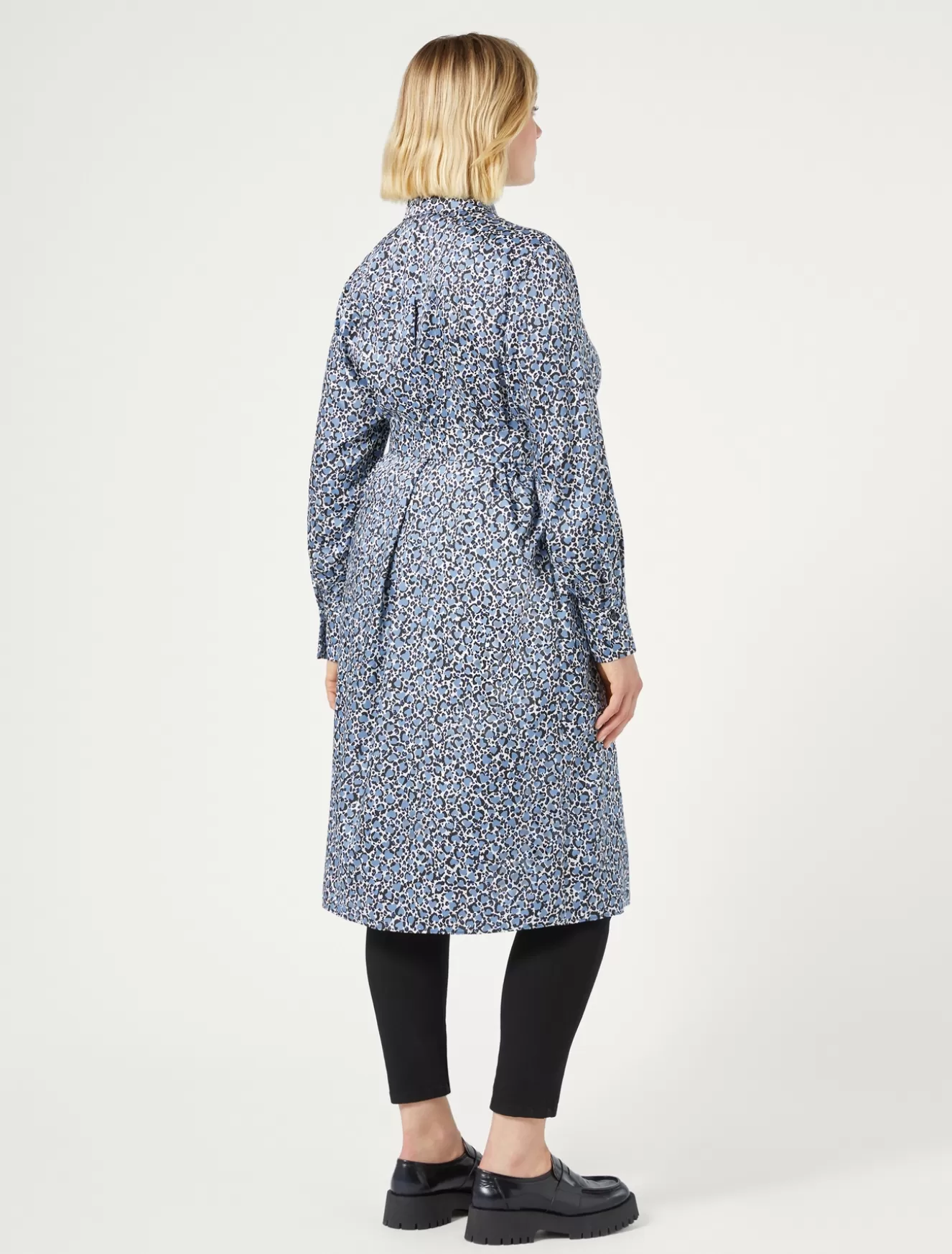 Kleider | Kleider<Marina Rinaldi Hemdblusenkleid aus Twill AZURBLAU