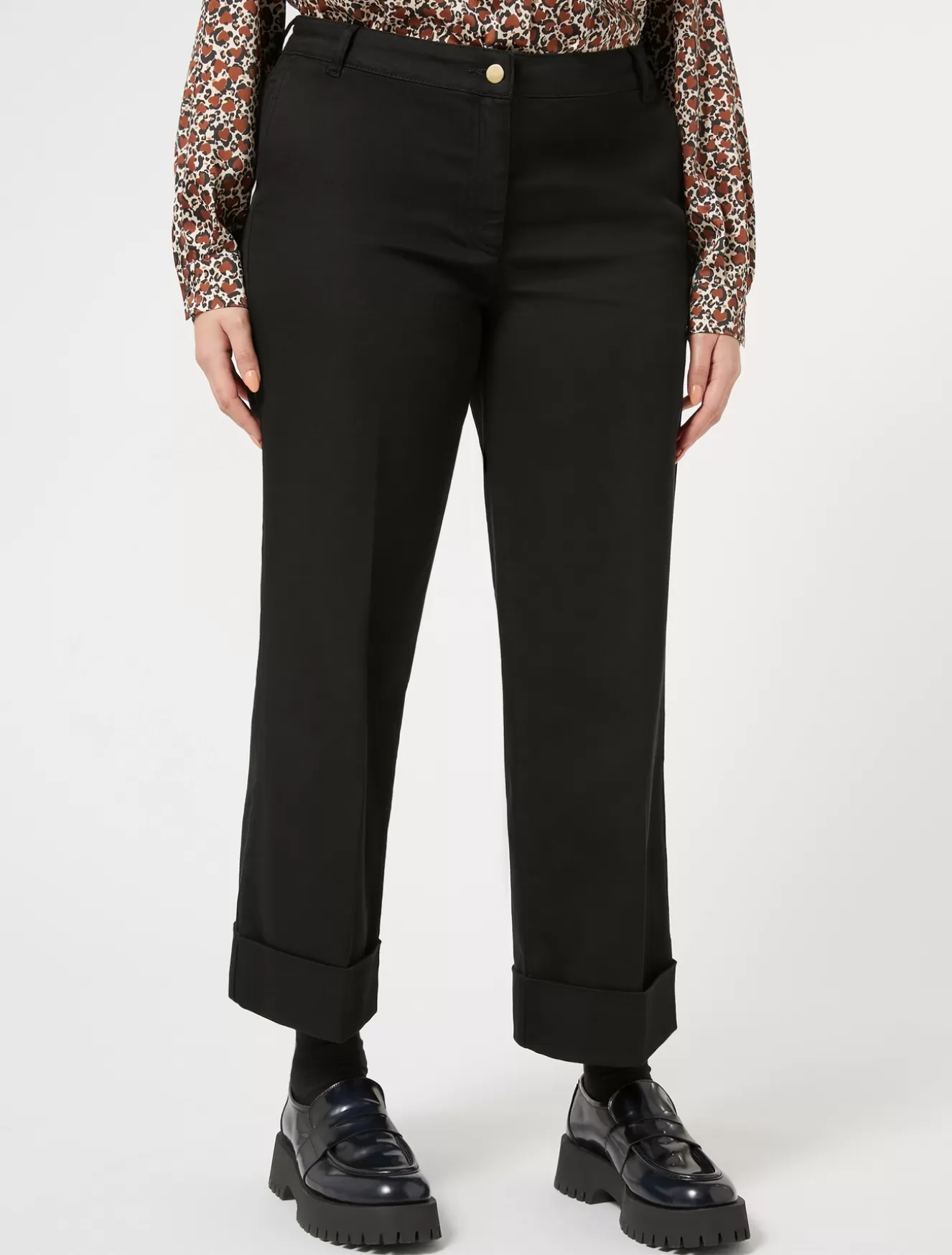 Hosen & Jeans | Hosen & Jeans<Marina Rinaldi Hose aus Baumwollgewebe mit Stretchanteil SCHWARZ