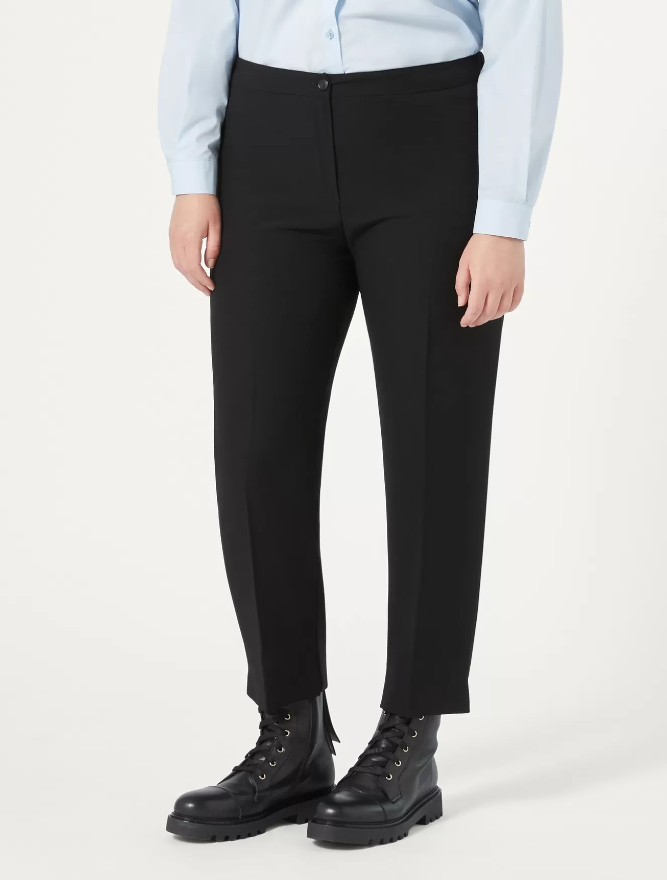 Hosen & Jeans | Hosen & Jeans<Marina Rinaldi Hose aus Crêpe-Envers-Satin SCHWARZ