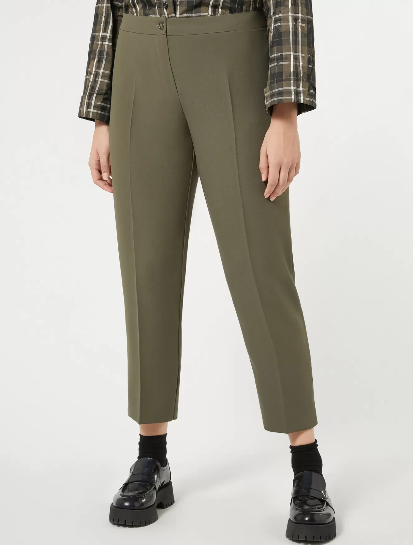 Hosen & Jeans | Hosen & Jeans<Marina Rinaldi Hose aus Crêpe-Envers-Satin KHAKI