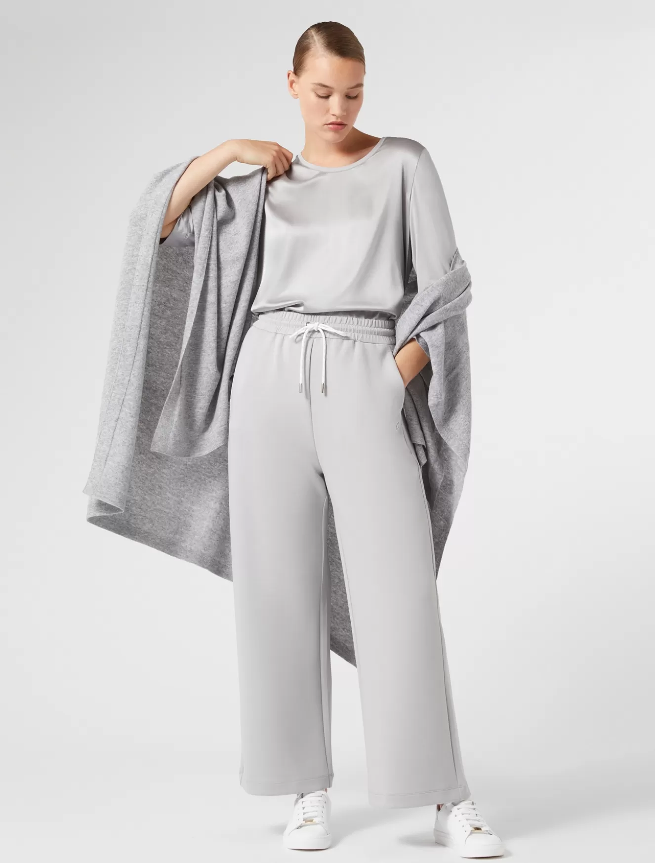 hose_aus_doppeltem_jersey_5.webp Hosen & Jeans | Hosen & Jeans<Marina Rinaldi Hose aus doppeltem Jersey HELLGRAU