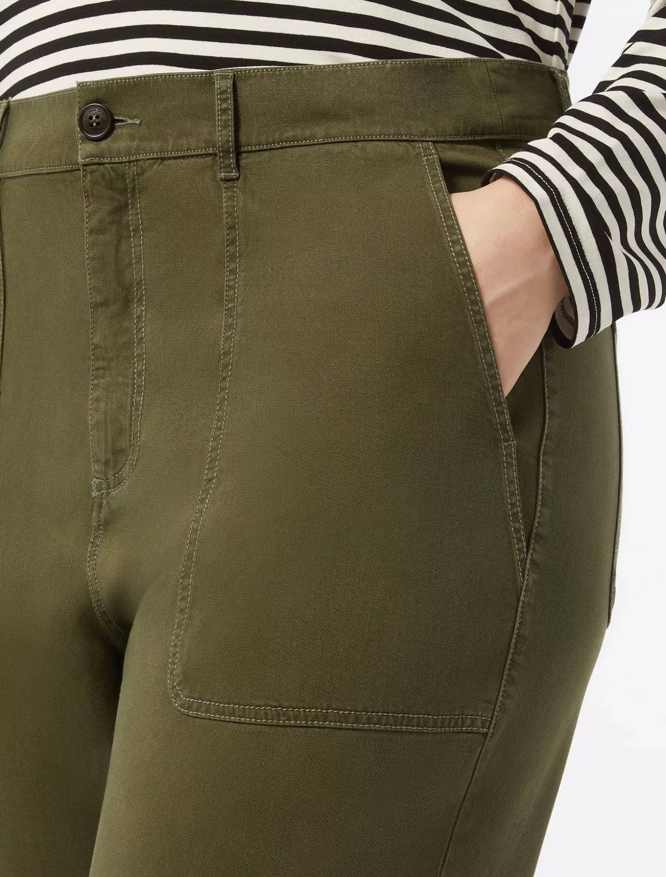hose_aus_gabardine_2-3.webp Hosen & Jeans | Hosen & Jeans<Marina Rinaldi Hose aus Gabardine KHAKI