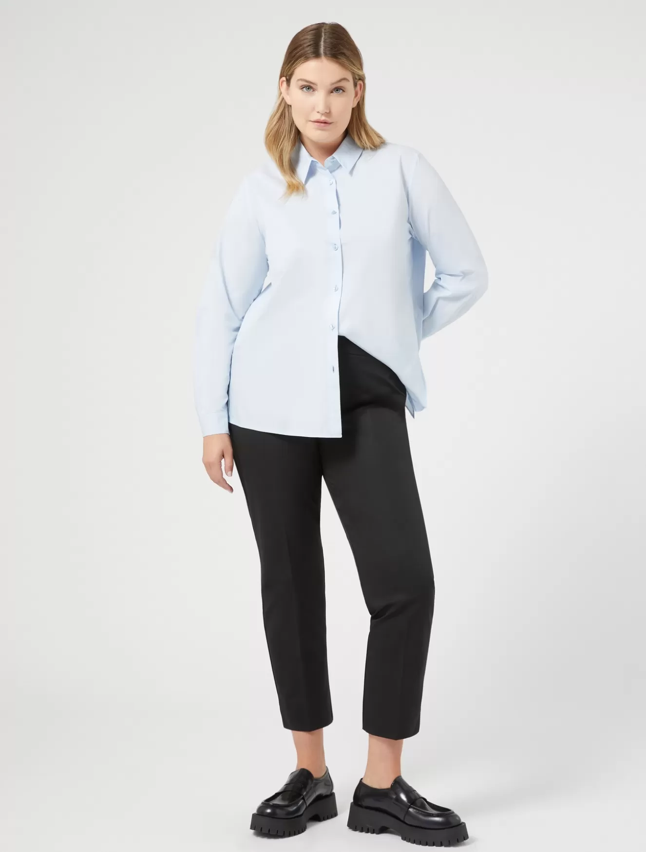 Hosen Und Röcke | Hosen & Jeans<Marina Rinaldi Hose aus Seidensatin SCHWARZ