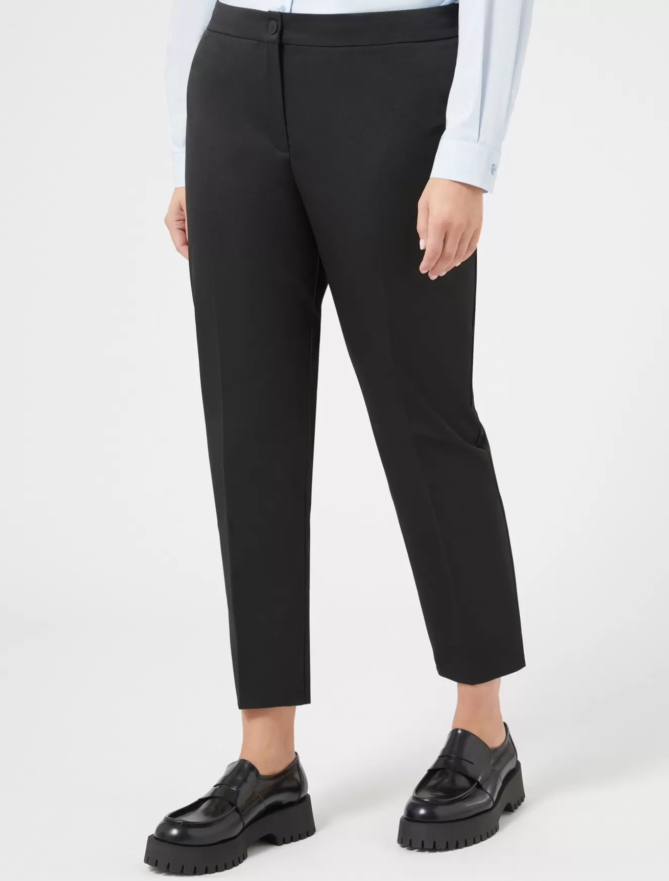 Hosen Und Röcke | Hosen & Jeans<Marina Rinaldi Hose aus Seidensatin SCHWARZ