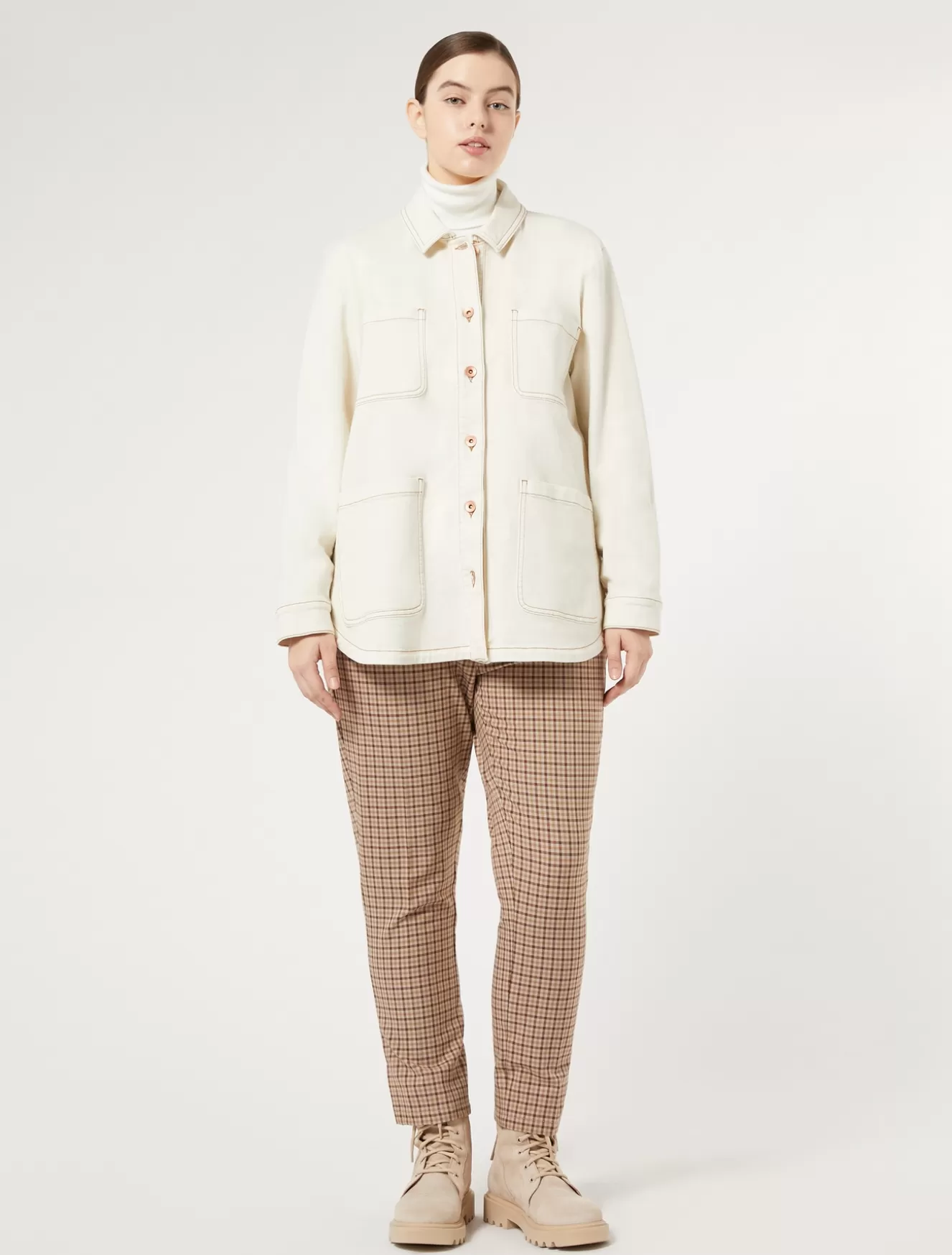 Hosen & Jeans | Hosen & Jeans<Marina Rinaldi Hose aus Viskosemischtwill ROSA