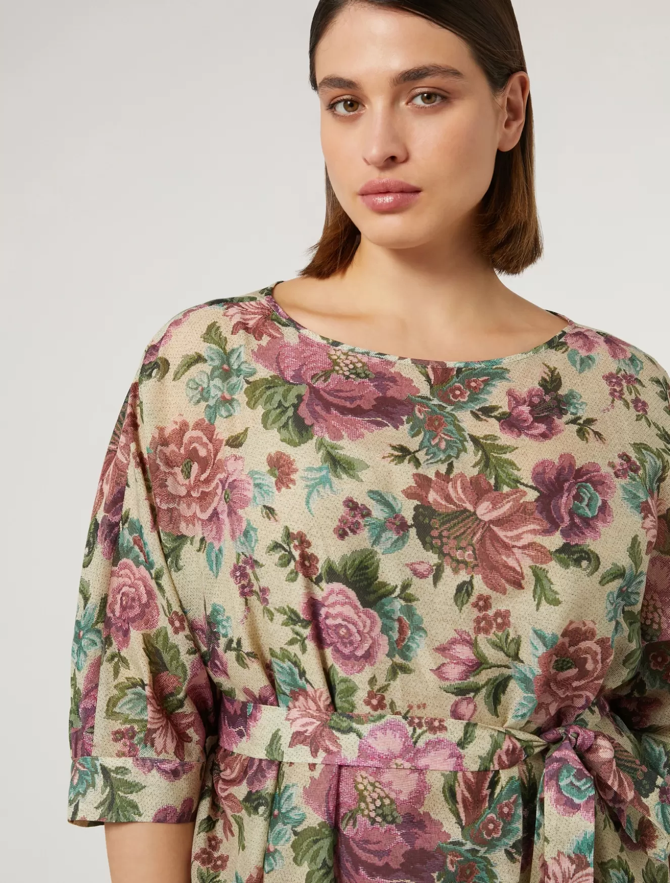 Kleider | Kleider<Marina Rinaldi Kleid aus Baumwollvoile und Seide ZARTGELB