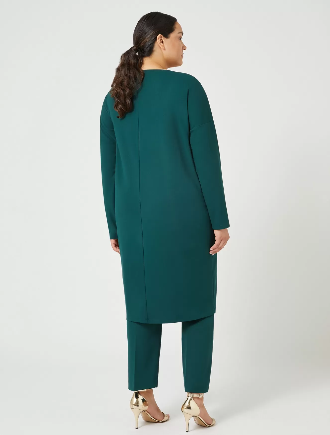 Kleider | Kleider<Marina Rinaldi Kleid aus Funktionsgewebe DOUNKEL-GRUEN