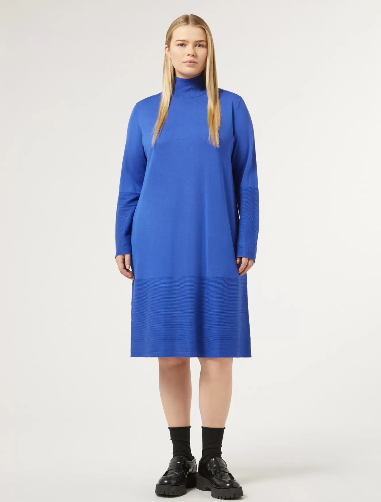 Kleider | Kleider<Marina Rinaldi Kleid aus Viskose mit Stretchanteil LICHTBLAU