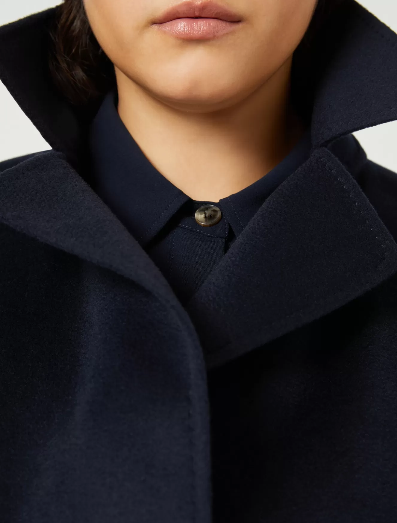 Mäntel & Trenchcoats | Mäntel & Trenchcoats<Marina Rinaldi Mantel aus Doppelgewebe aus reiner Wolle ULTRAMARINE