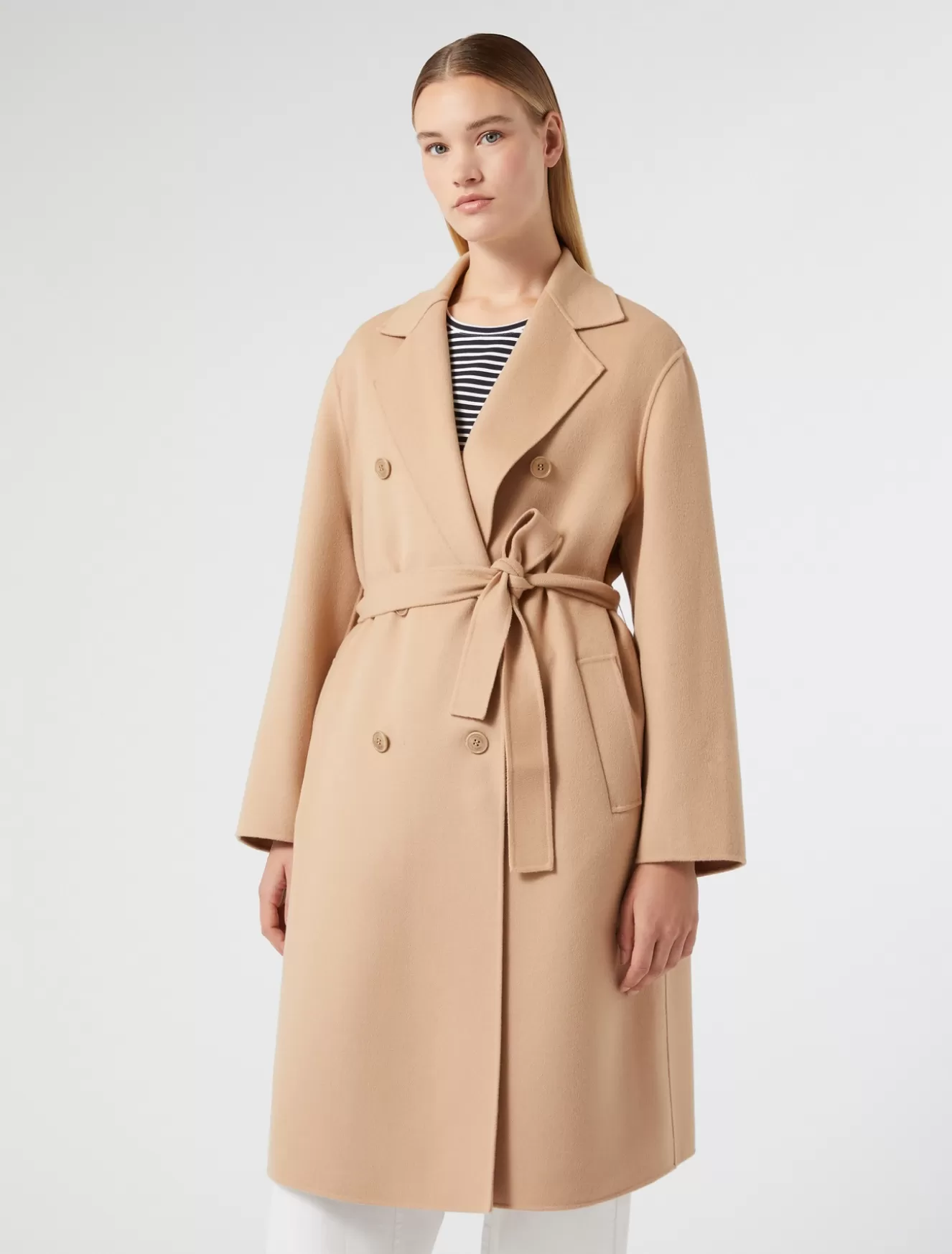 Mäntel & Trenchcoats | Mäntel & Trenchcoats<Marina Rinaldi Mantel aus doppellagigem Wollgemisch KAMEL