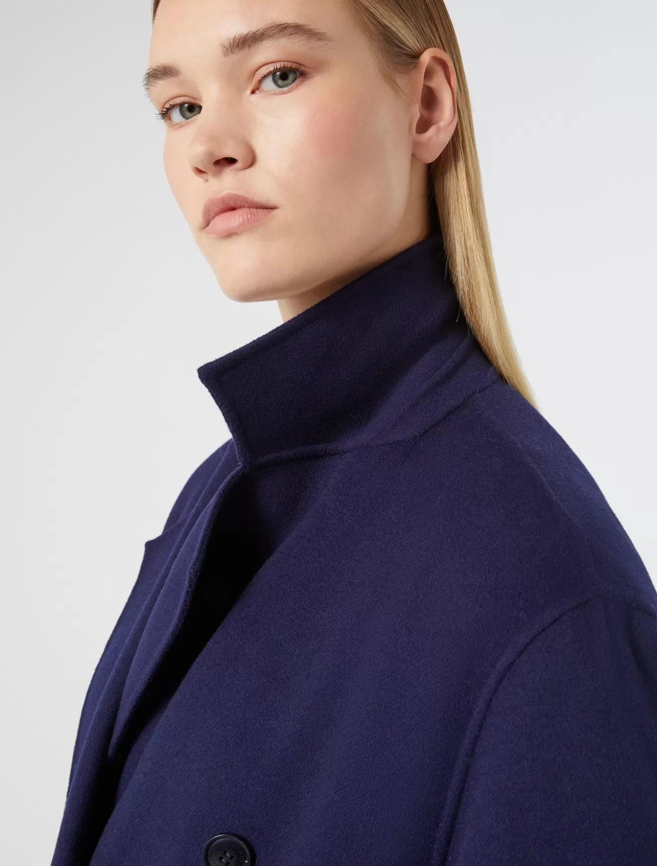 Mäntel & Trenchcoats | Mäntel & Trenchcoats<Marina Rinaldi Mantel aus doppellagigem Wollgemisch BLAU
