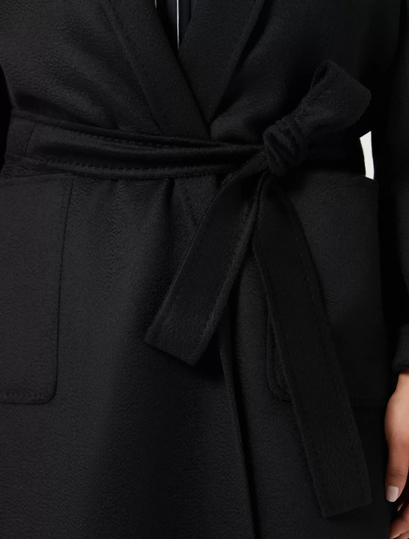 Mäntel & Trenchcoats | Mäntel & Trenchcoats<Marina Rinaldi Mantel aus doppeltem Kaschmirgewebe SCHWARZ