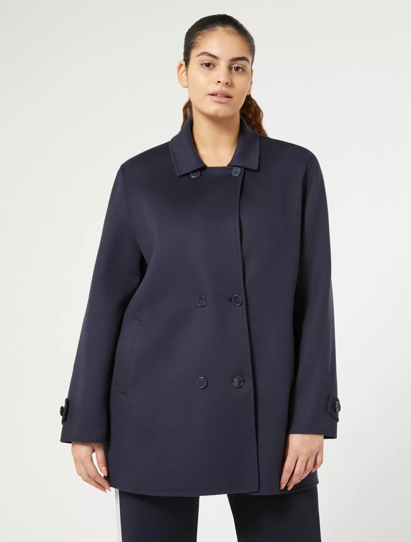 Mäntel & Trenchcoats | Mäntel & Trenchcoats<Marina Rinaldi Mantel aus Woll-Kaschmir-Doppelgewebe NACHTBLAU
