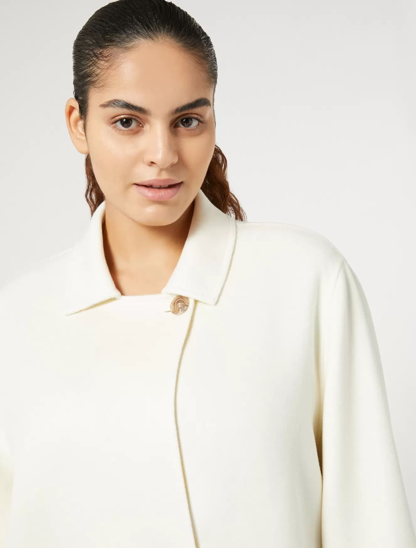 Mäntel & Trenchcoats | Mäntel & Trenchcoats<Marina Rinaldi Mantel aus Woll-Kaschmir-Doppelgewebe WEISS