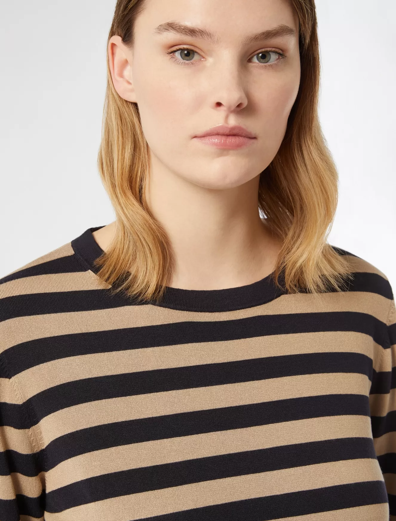Pullover Und Strickwaren | Pullover Und Strickwaren<Marina Rinaldi Pullover aus Viskose mit Stretchanteil NACHTBLAU