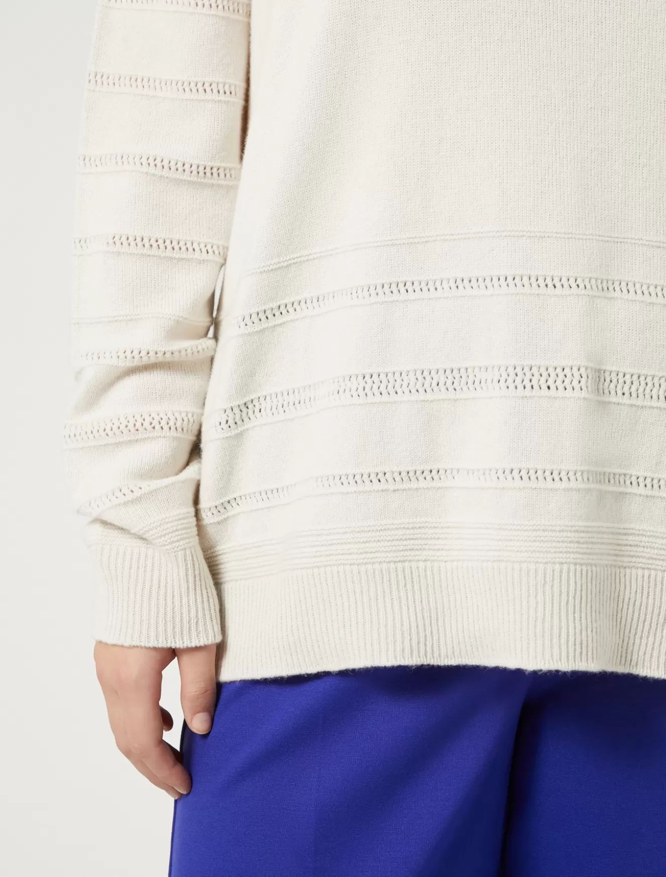 Pullover Und Strickwaren | Pullover Und Strickwaren<Marina Rinaldi Pullover aus Viskose, Wolle und Kaschmir ALBINO