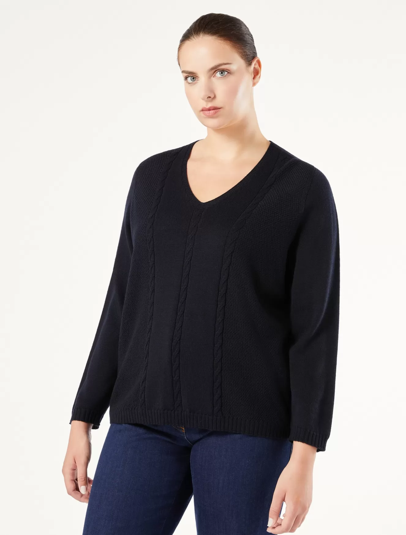 Pullover Und Strickwaren | Pullover Und Strickwaren<Marina Rinaldi Pullover aus Wolle ULTRAMARINE