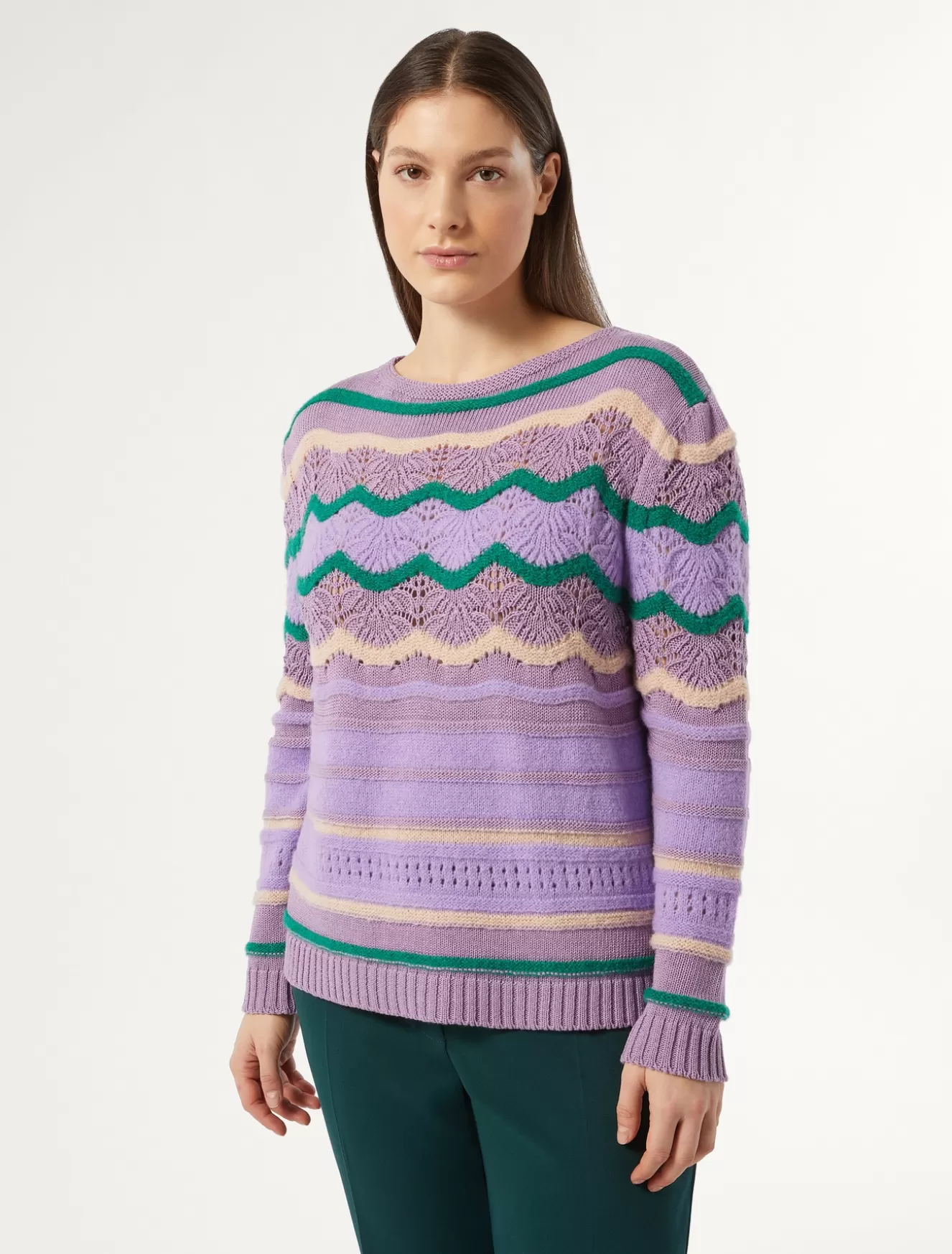 Pullover Und Strickwaren | Pullover Und Strickwaren<Marina Rinaldi Pullover aus Wollgemisch MALVE
