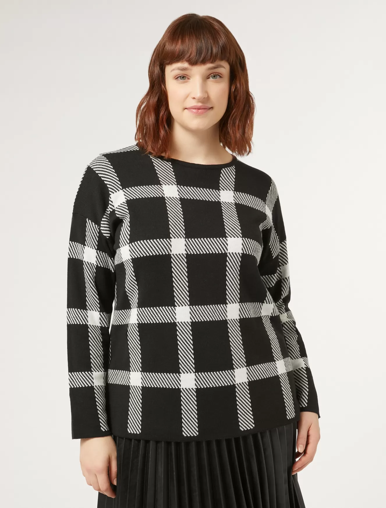 Pullover Und Strickwaren | Pullover Und Strickwaren<Marina Rinaldi Pullover aus Wollgemisch SCHWARZ
