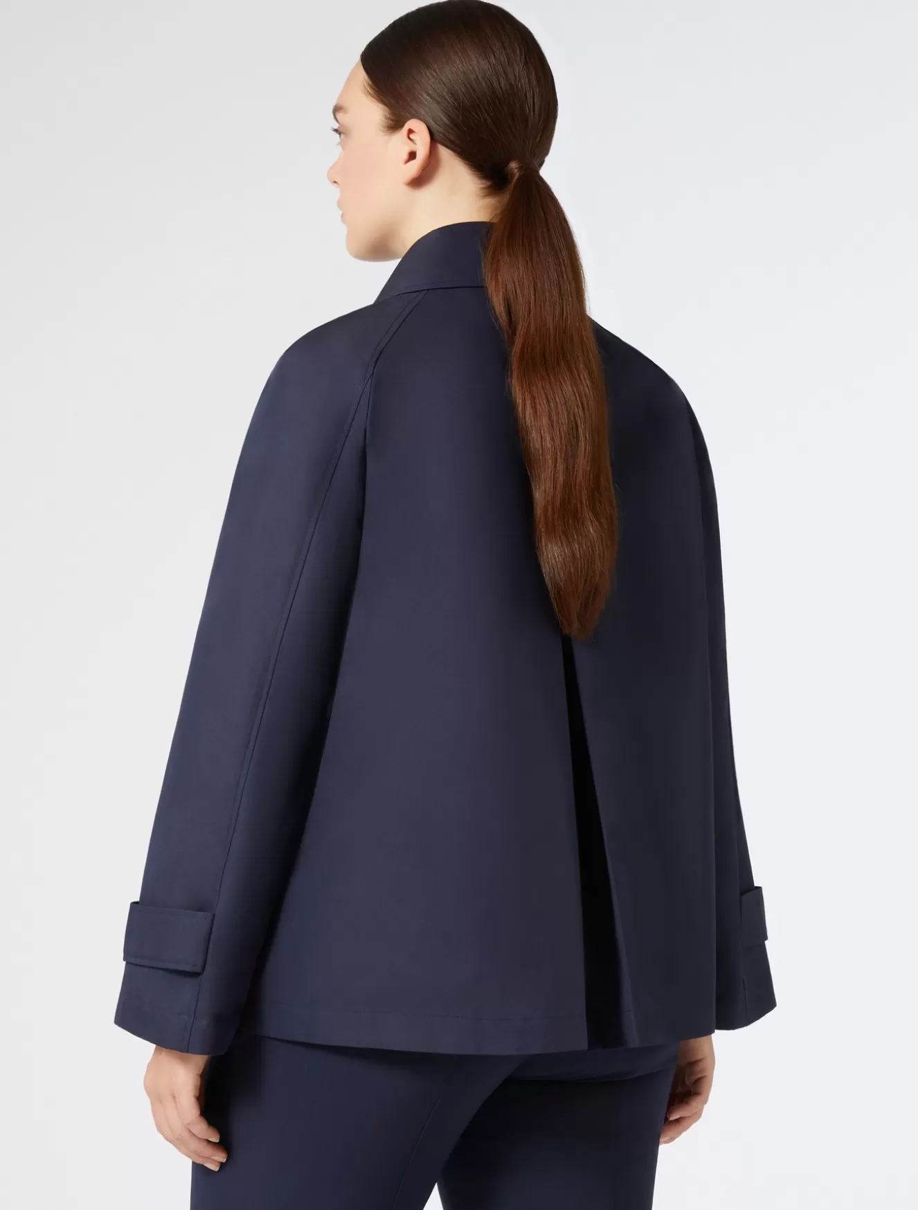 Mäntel & Trenchcoats | Mäntel & Trenchcoats<Marina Rinaldi Regenmantel aus gemischtem Baumwolltwill NACHTBLAU