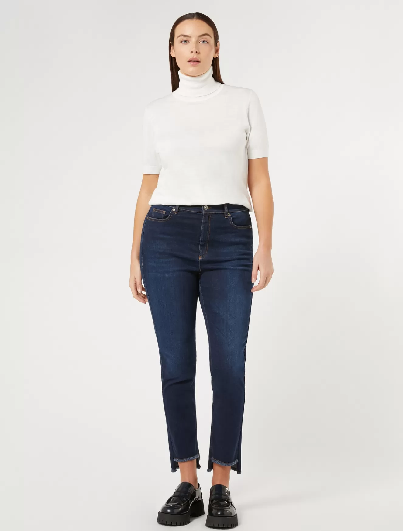 Hosen & Jeans | Hosen & Jeans<Marina Rinaldi Slim Fit Jeans aus Indigo-Denim BLAU