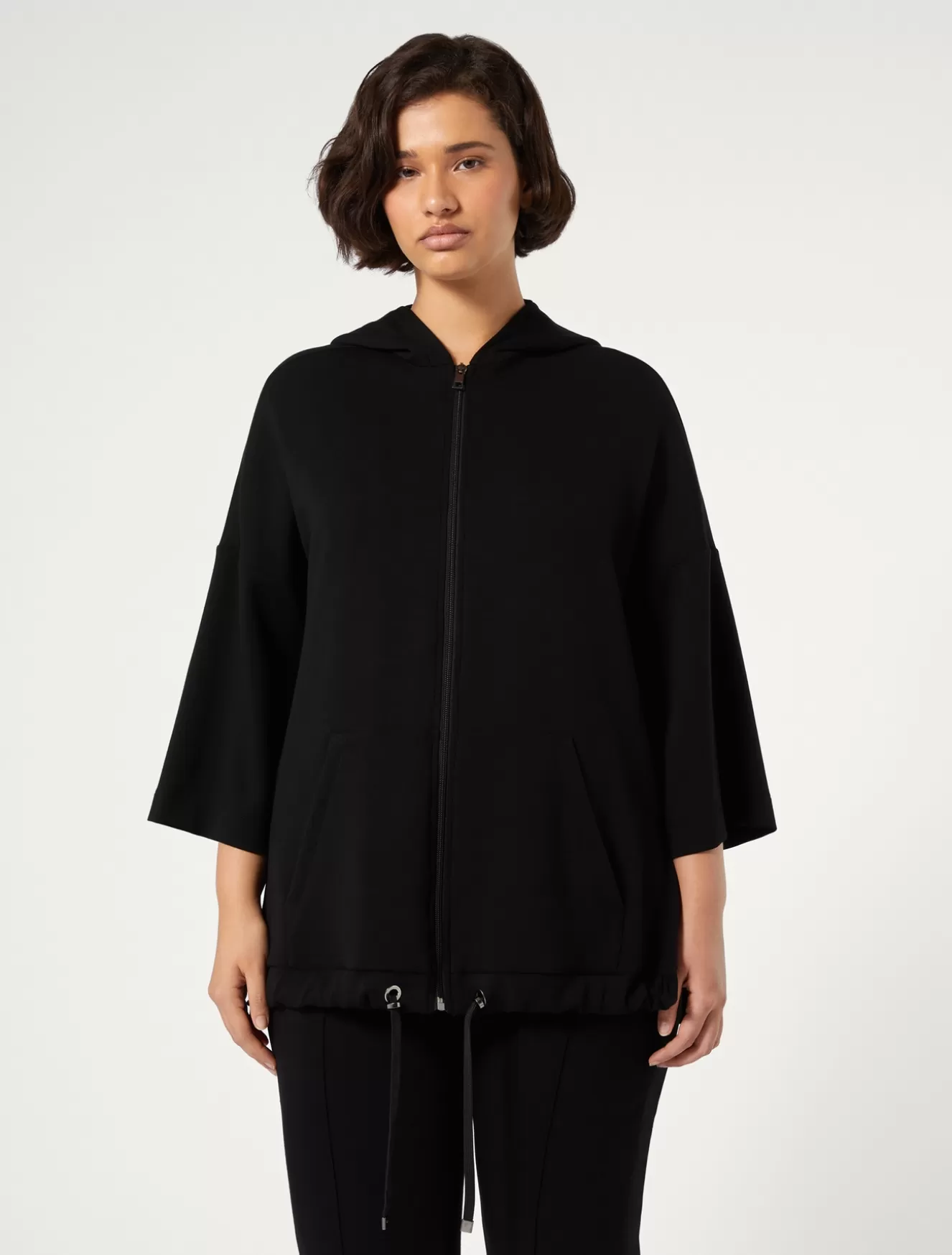 Jacken & Blazer | Jacken & Blazer<Marina Rinaldi Sweatshirt aus Jersey SCHWARZ
