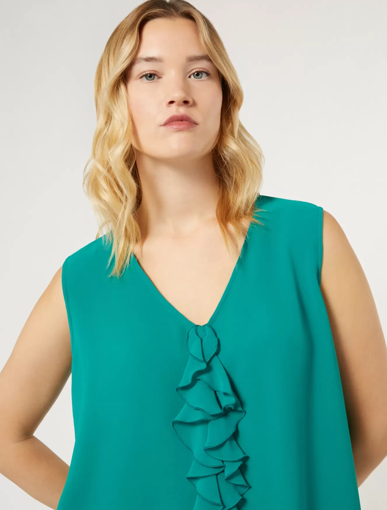 Blusen | Blusen<Marina Rinaldi Top aus Georgette JADE