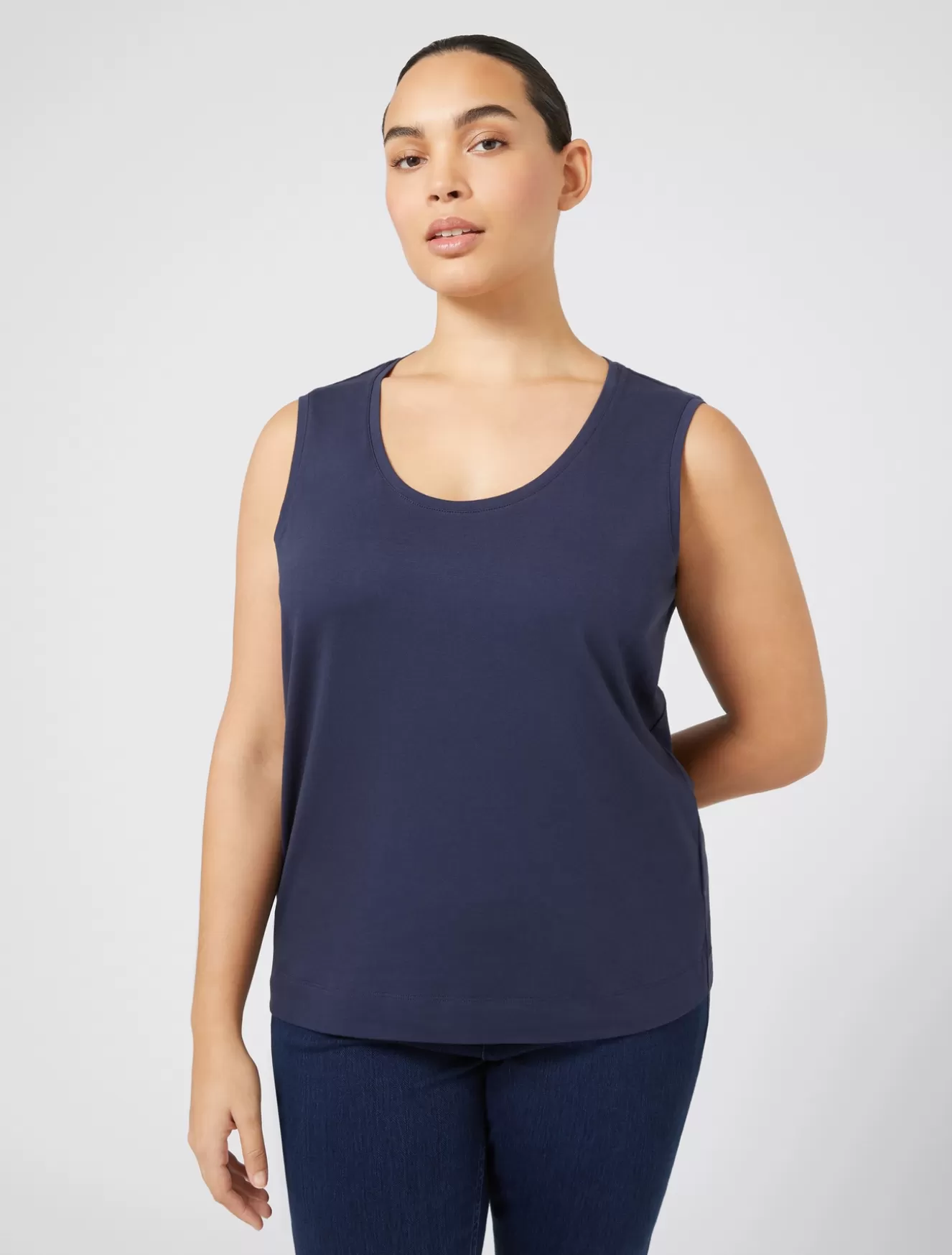 Tops & T-shirts<Marina Rinaldi Top aus Jersey LICHTBLAU