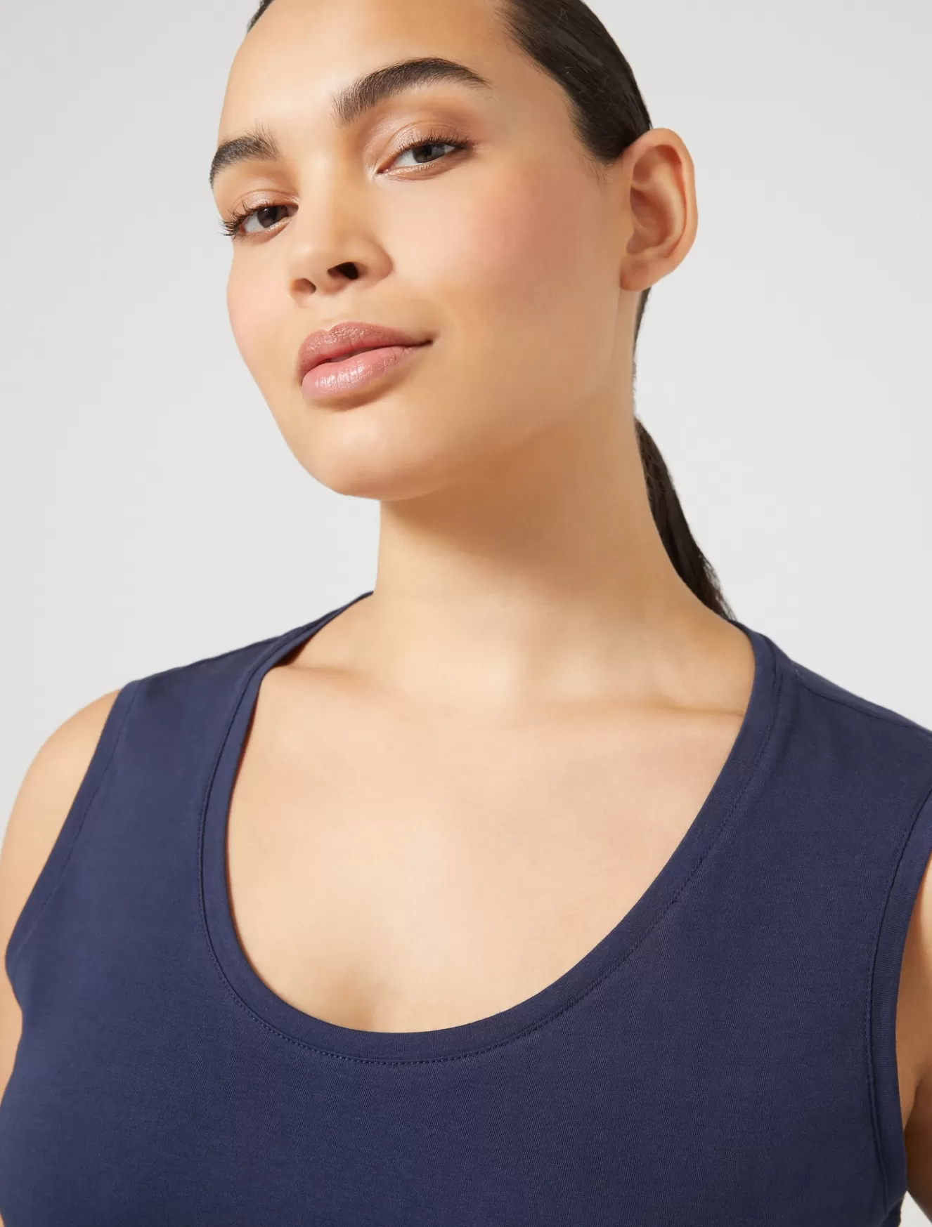 Tops & T-shirts<Marina Rinaldi Top aus Jersey LICHTBLAU