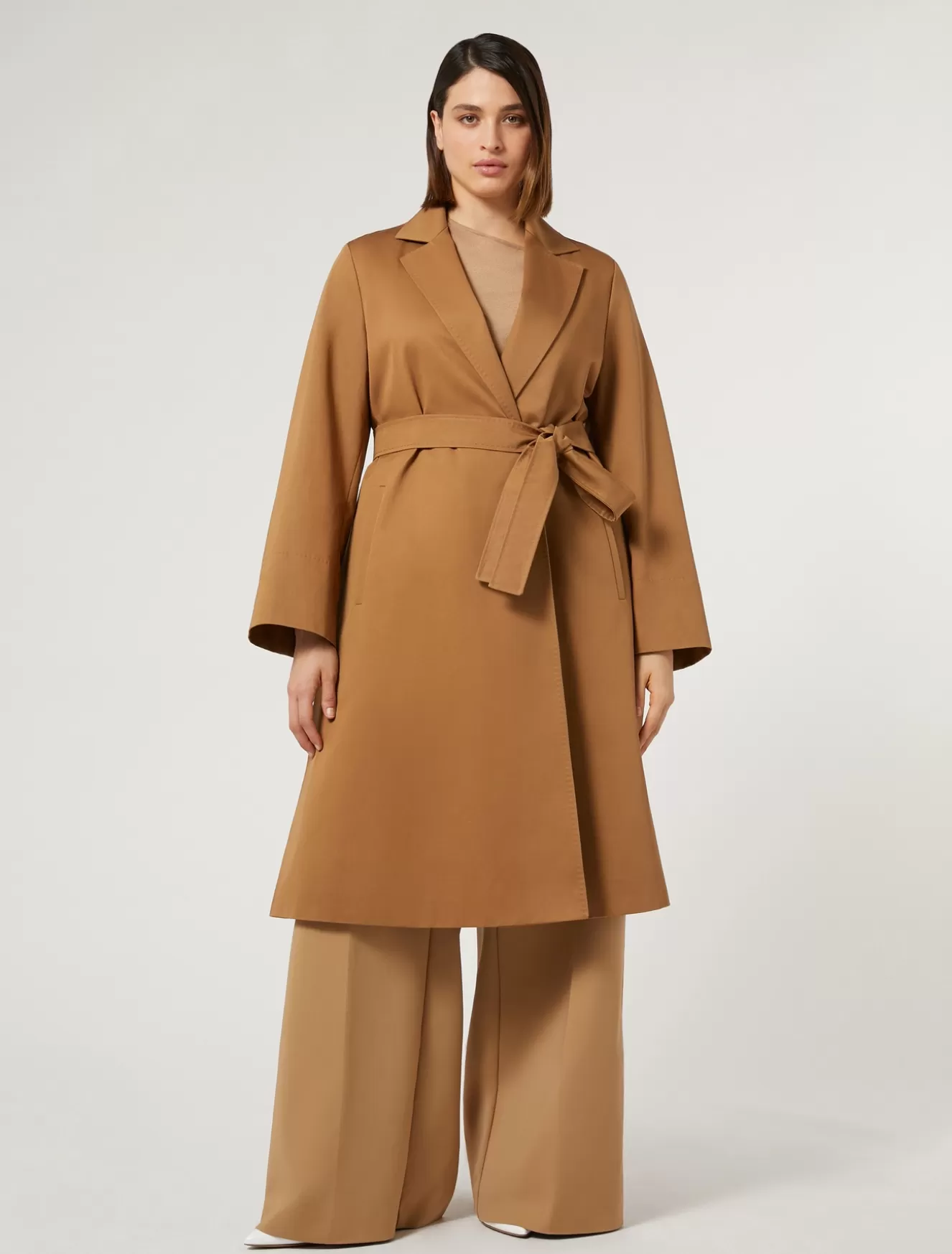 Mäntel & Trenchcoats | Mäntel & Trenchcoats<Marina Rinaldi Trenchcoat aus wasserabweisender Gabardine KAMEL