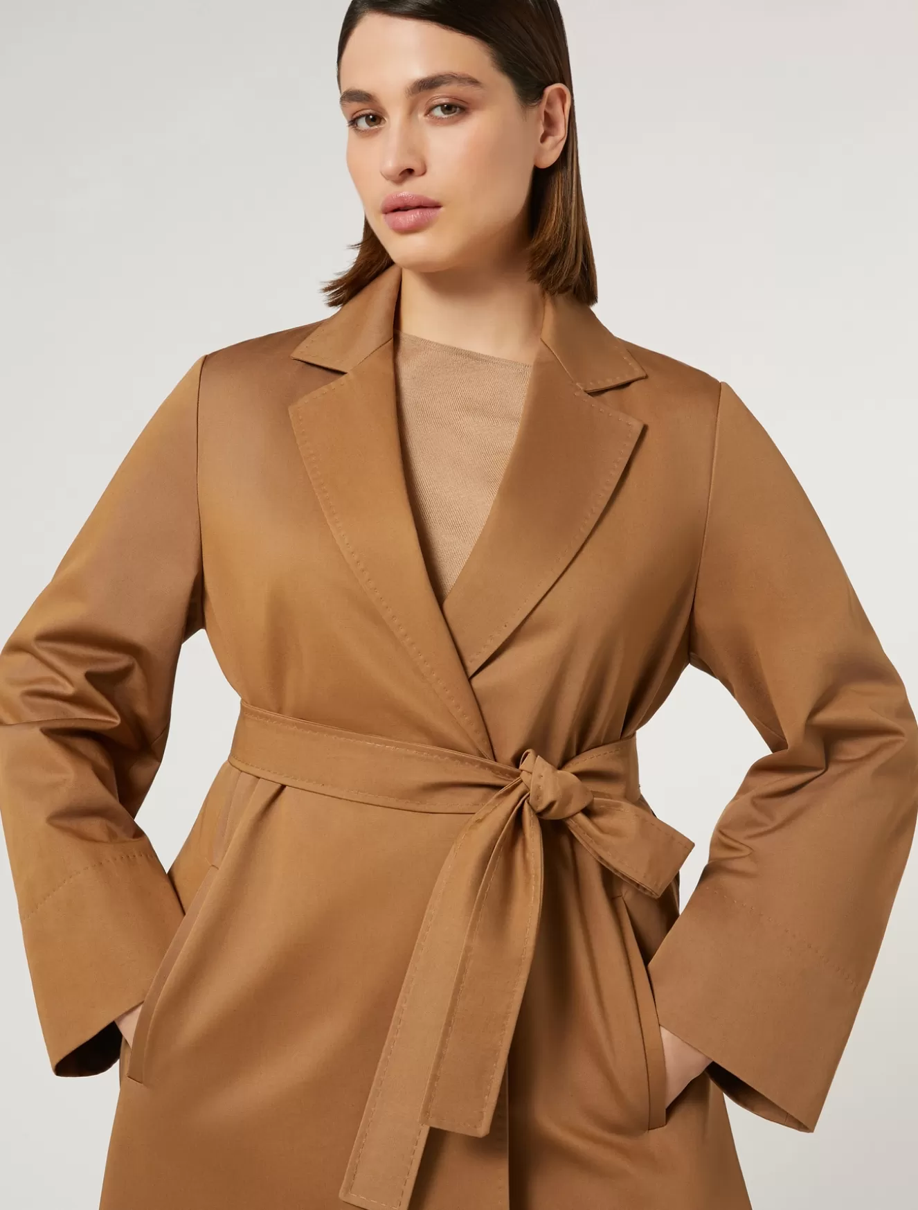 Mäntel & Trenchcoats | Mäntel & Trenchcoats<Marina Rinaldi Trenchcoat aus wasserabweisender Gabardine KAMEL