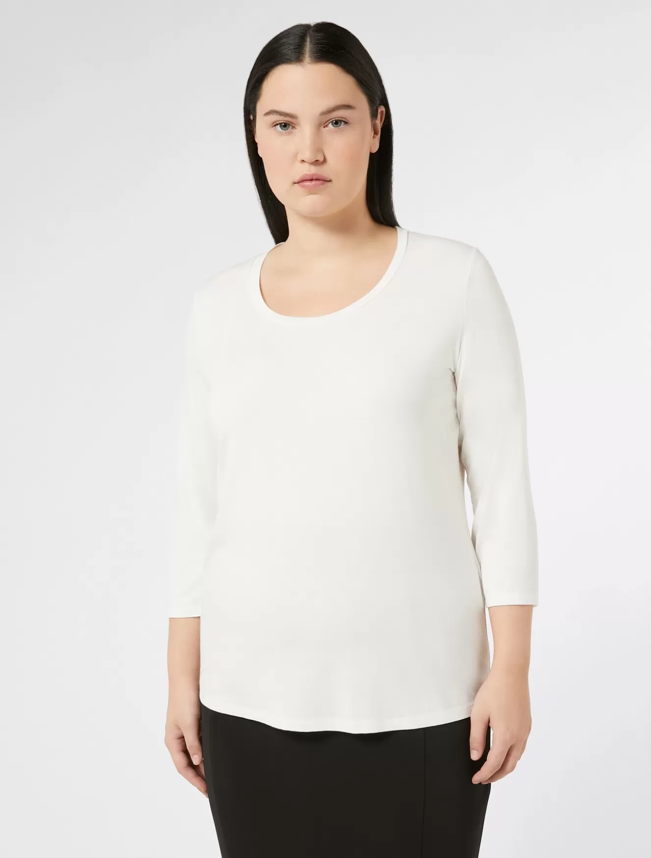 Tops & T-shirts | Tops & T-shirts<Marina Rinaldi T-Shirt aus Jersey WEISS