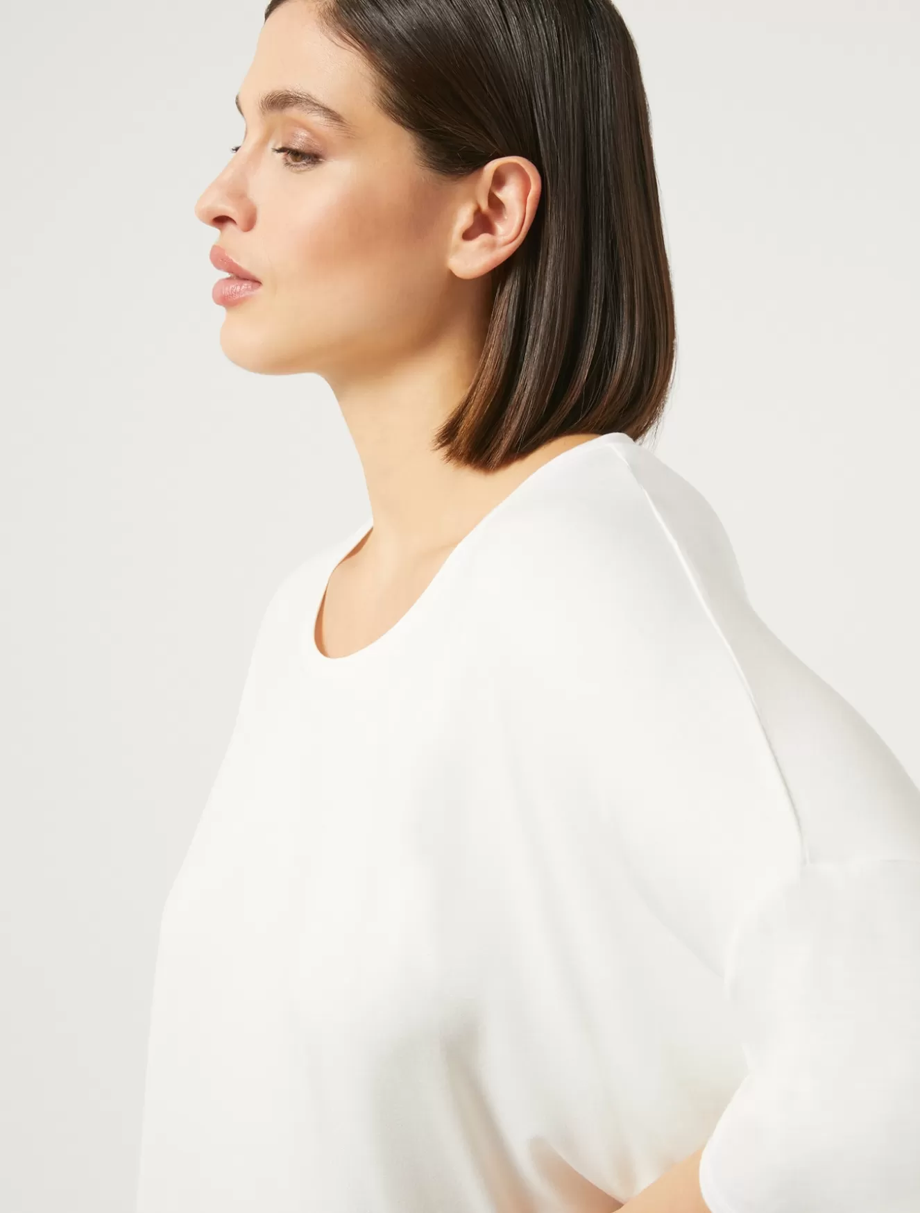 Tops & T-shirts | Tops & T-shirts<Marina Rinaldi T-Shirt aus Jersey WEISS