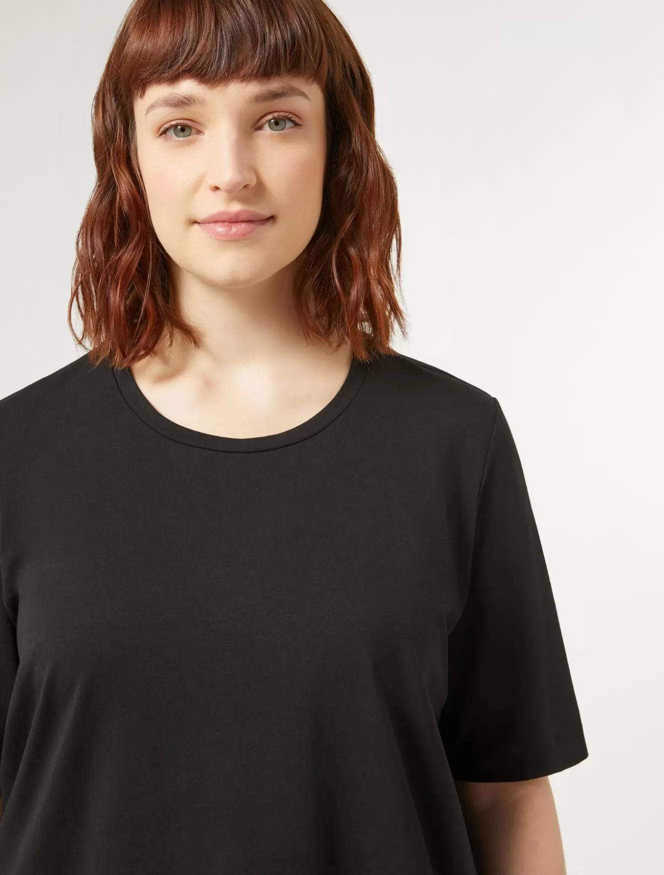 Tops & T-shirts | Tops & T-shirts<Marina Rinaldi T-Shirt aus Jersey SCHWARZ