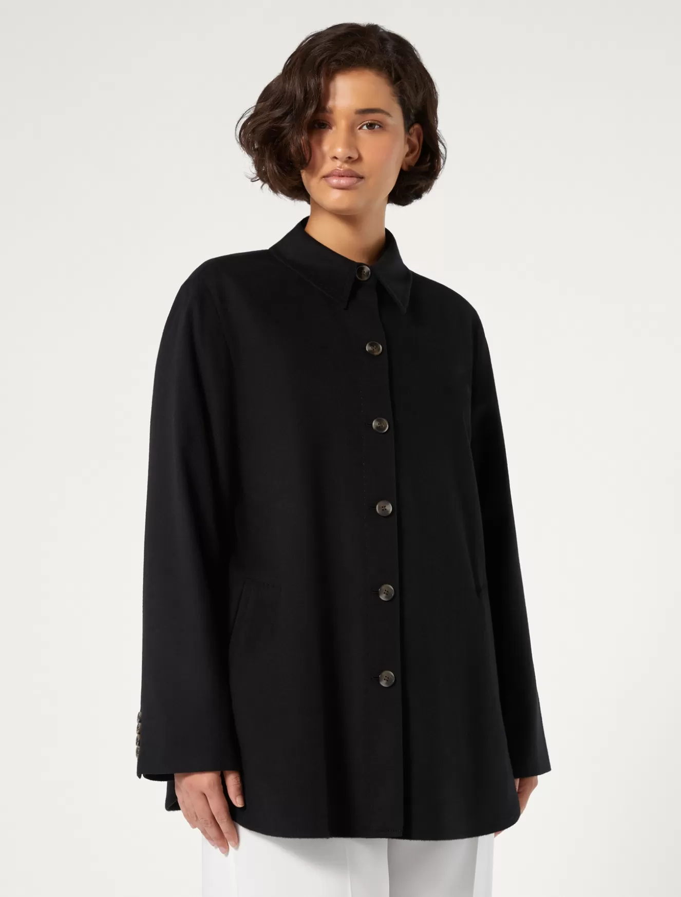 Jacken & Blazer | Jacken & Blazer<Marina Rinaldi Wolllodenblazer SCHWARZ