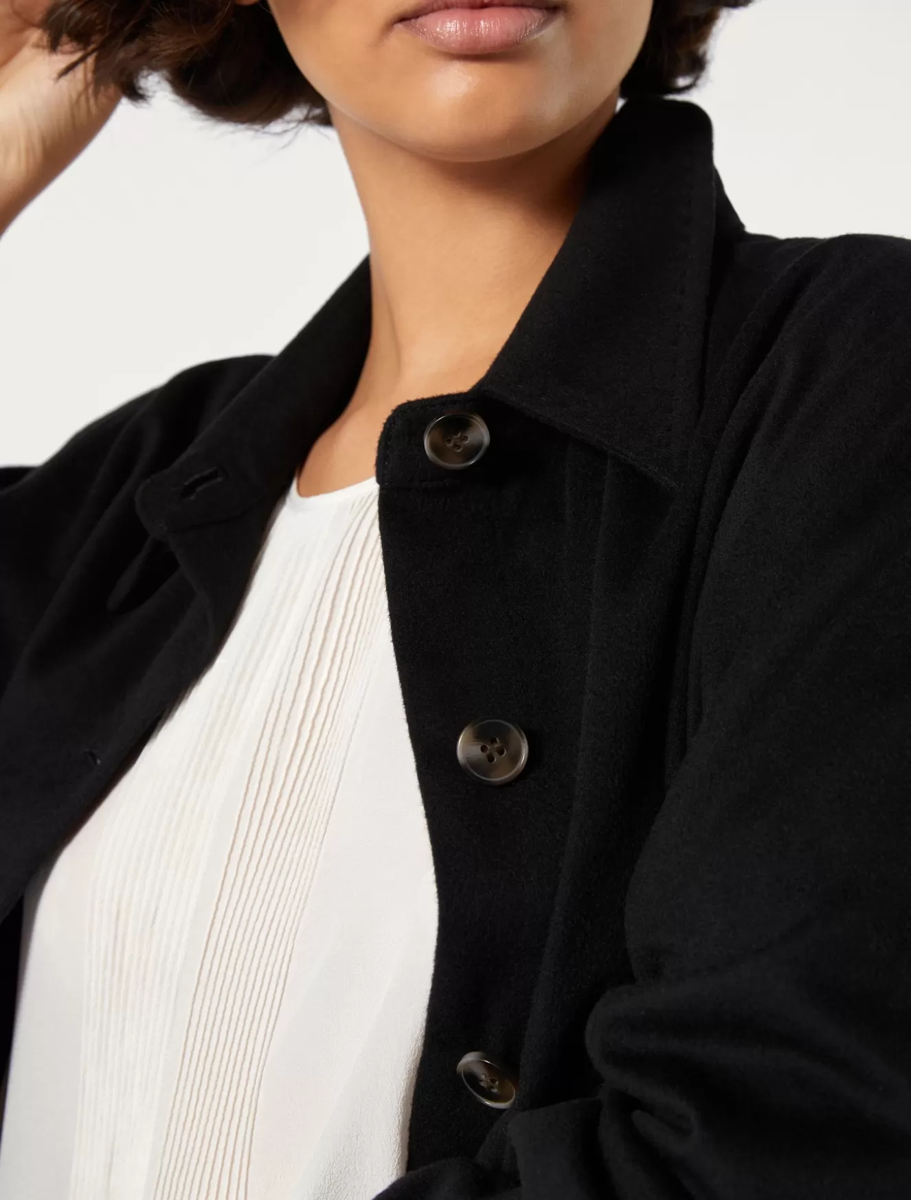 Jacken & Blazer | Jacken & Blazer<Marina Rinaldi Wolllodenblazer SCHWARZ