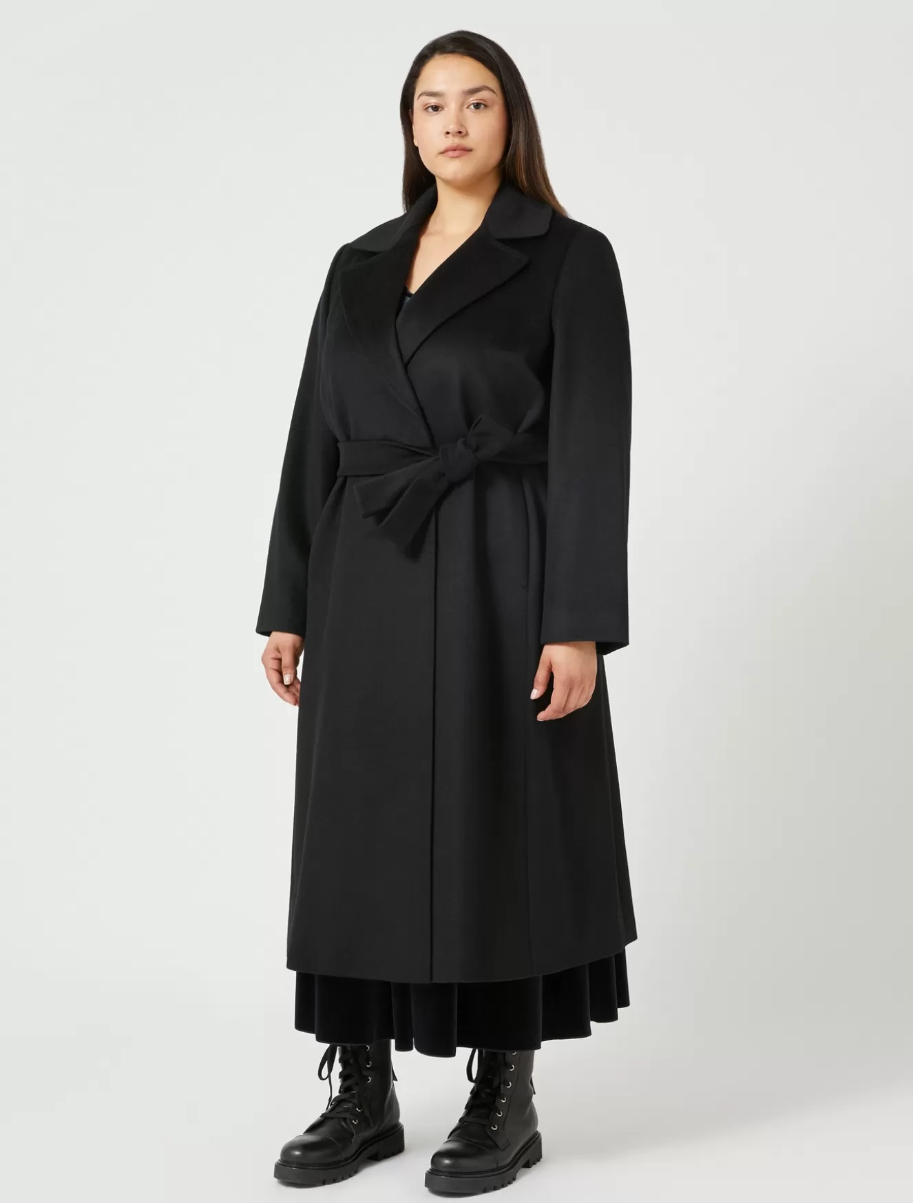 Mäntel & Trenchcoats | Mäntel & Trenchcoats<Marina Rinaldi Wolllodenmantel SCHWARZ