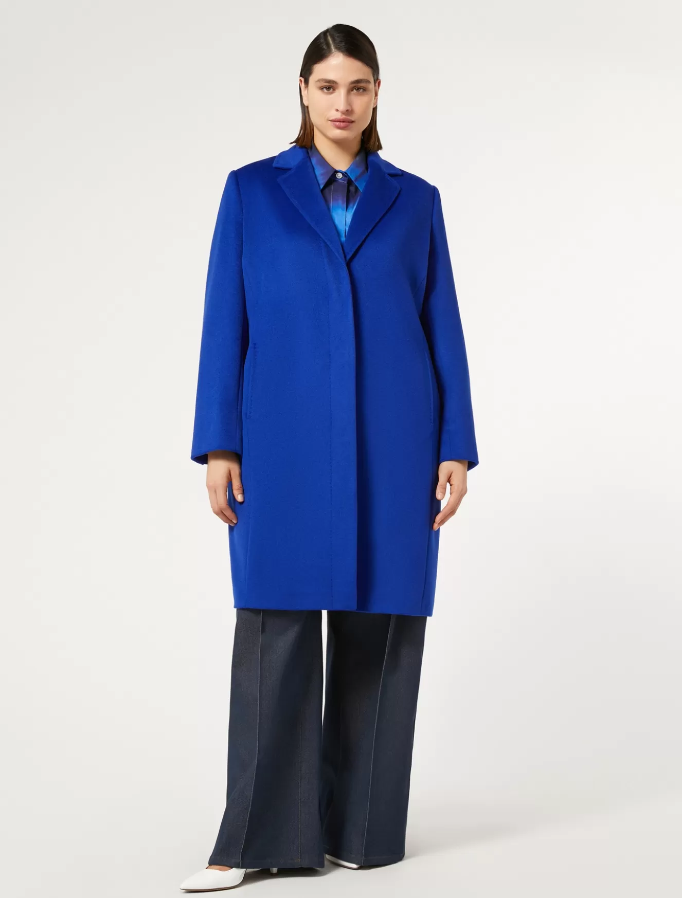 Mäntel & Trenchcoats | Mäntel & Trenchcoats<Marina Rinaldi Wolllodenmantel LICHTBLAU