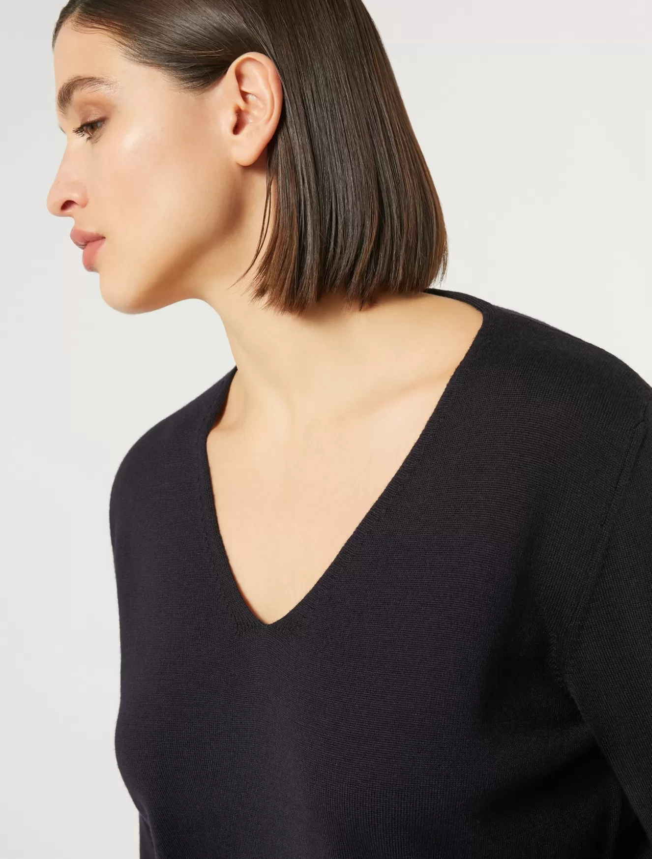 Pullover Und Strickwaren | Pullover Und Strickwaren<Marina Rinaldi Wollpullover NACHTBLAU