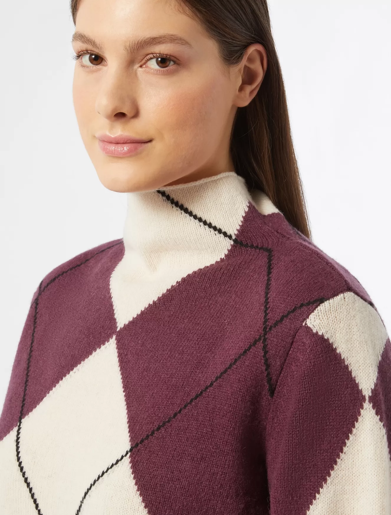 Pullover Und Strickwaren | Pullover Und Strickwaren<Marina Rinaldi Wollpullover BORDEAUX